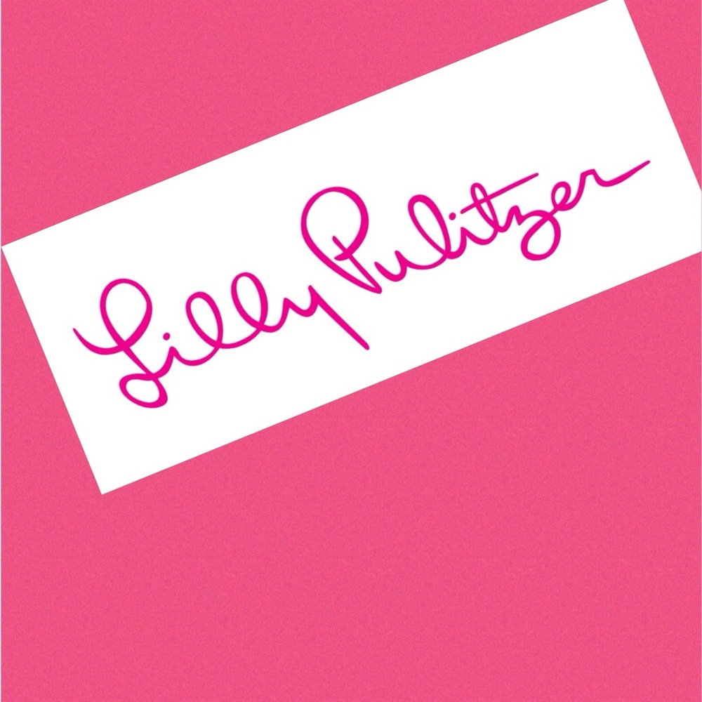 Lilly Pulitzer Pink Logo Card